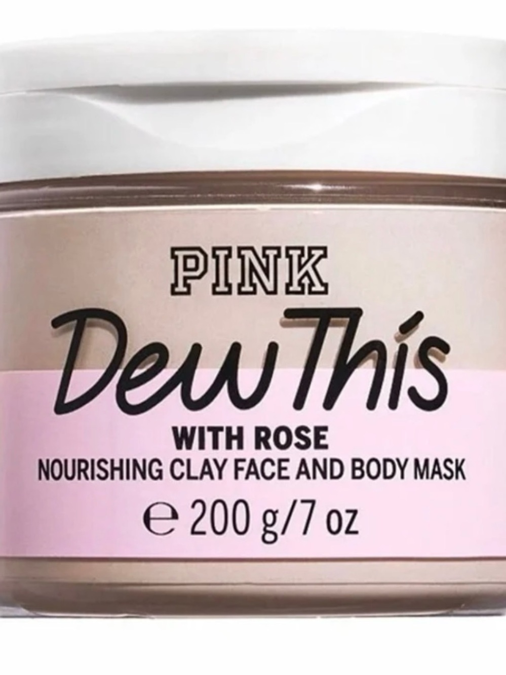PINK Dew This Rose Nourishing Clay Mask Face & Body, 7 oz (200g)